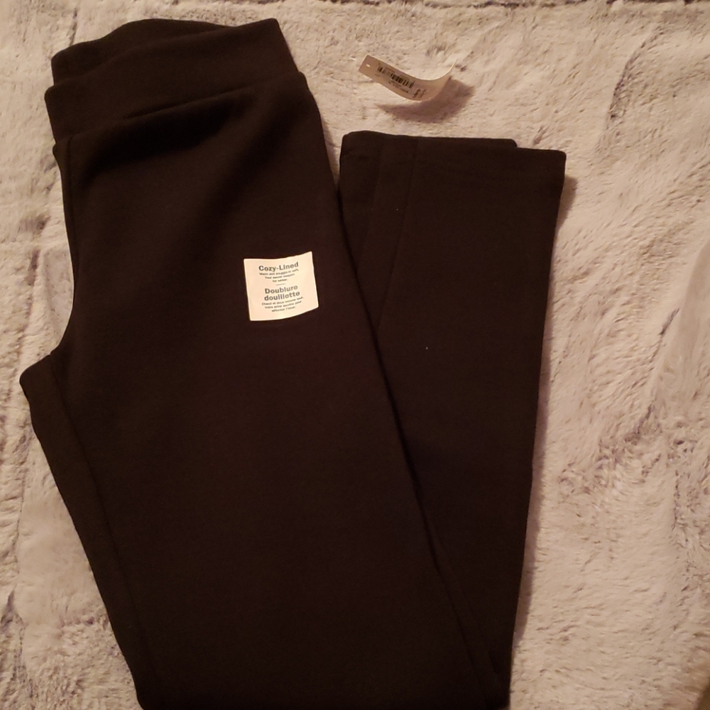 BNWT Cozy-lined Black Leggings by Old Navy